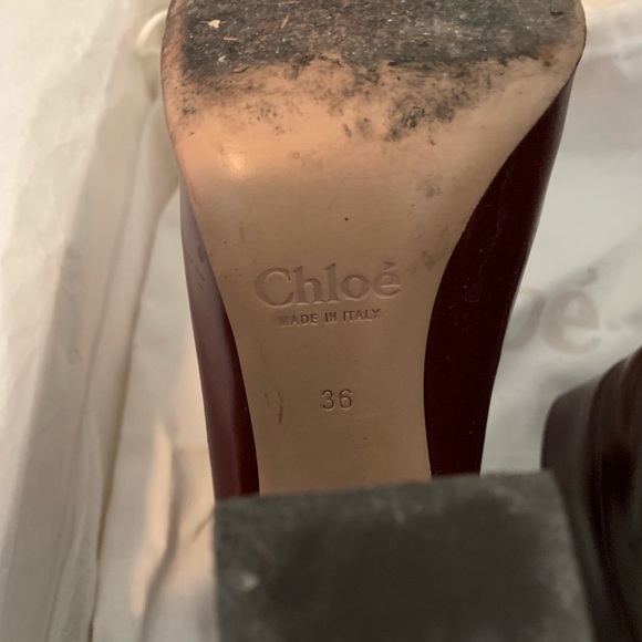 Chloé Cordovan Ankle Boots - Picture 4 of 6